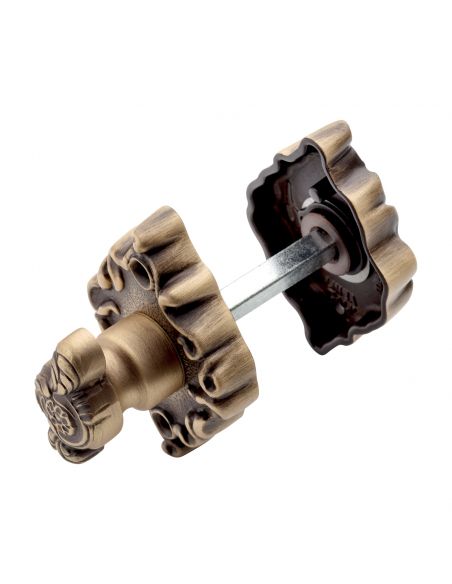 Nottolino per porta 018 Linea Calì con rosetta sagomata