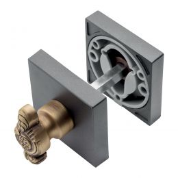 Nottolino per porta 019 Linea Calì con rosetta quadrata