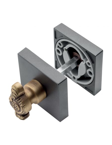 Nottolino per porta 019 Linea Calì con rosetta quadrata