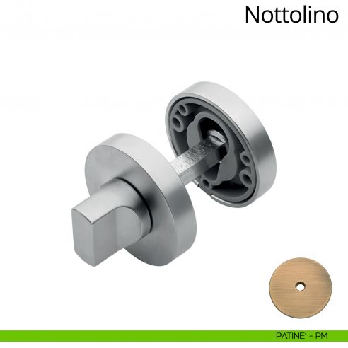 Nottolino per porta 023 Linea Calì con rosetta tonda patinè