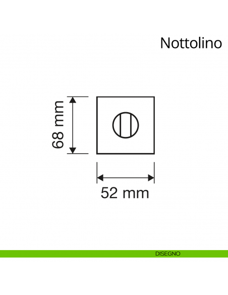 Nottolino per porta 091 Linea Calì con rosetta sagomata disegno