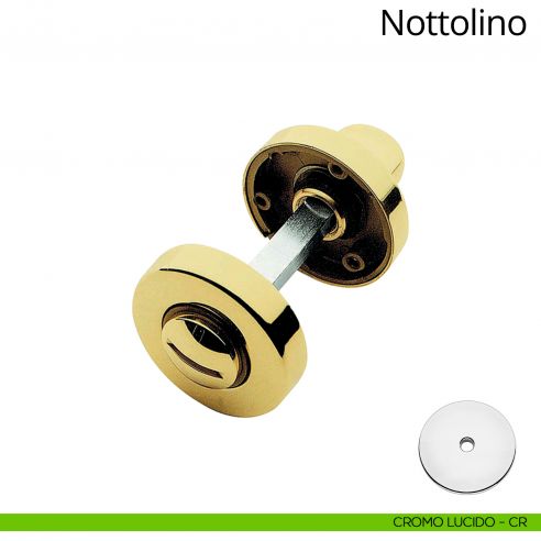 Nottolino per porta 101 Linea Calì con rosetta tonda 45 mm cromo lucido