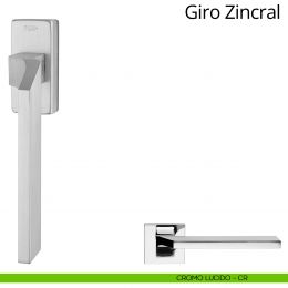Maniglia per finestra martellina DK antintrusione Giro Zincral Linea Calì 2