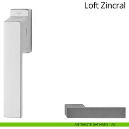 Maniglia per finestra martellina DK antintrusione Loft Zincral Linea Calì 2