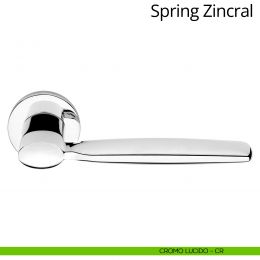 Maniglia per porta interna Spring Zincral Linea Calì rosetta tonda 2