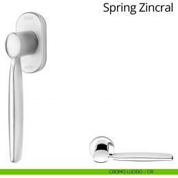 Maniglia per finestra martellina DK antintrusione Spring Zincral Linea Calì 2