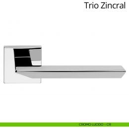 Maniglia per porta interna Trio Zincral Linea Calì rosetta quadrata 2