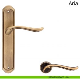 Maniglia con placca per porta Aria Linea Calì 2