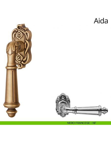 Maniglia per finestra martellina DK Aida Linea Calì nero francese