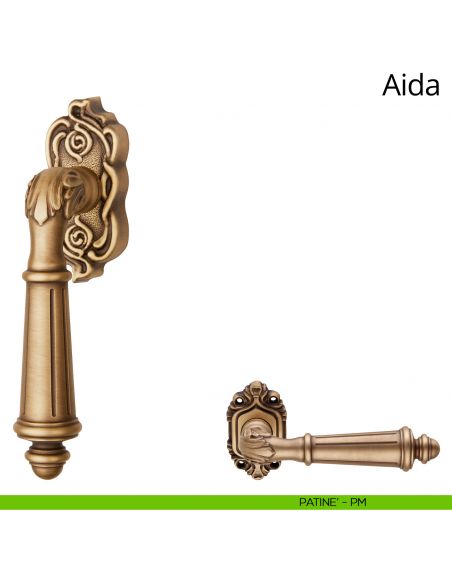 Maniglia per finestra martellina DK Aida Linea Calì patinè