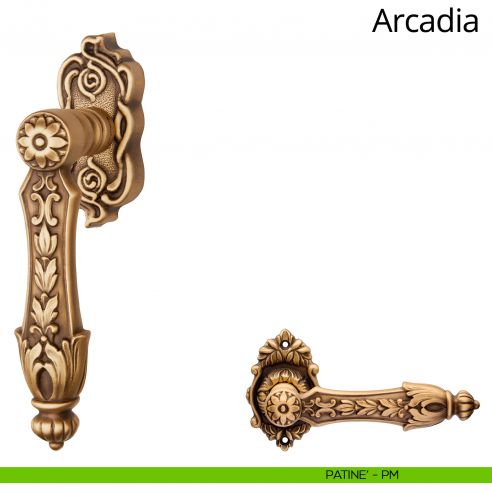 Maniglia per finestra martellina DK Arcadia Linea Calì patinè