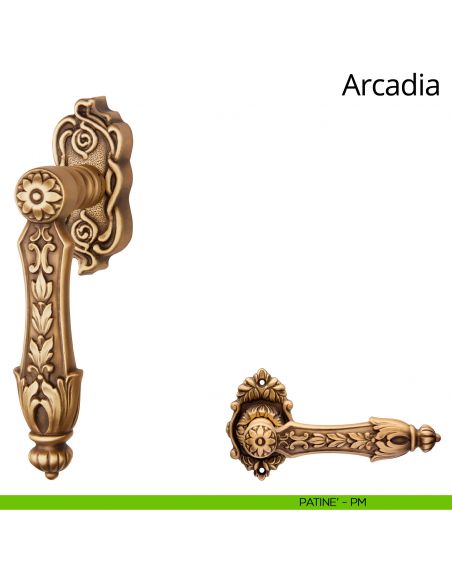 Maniglia per finestra martellina DK Arcadia Linea Calì patinè