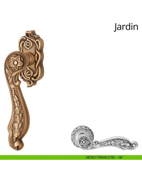 Maniglia per finestra martellina DK Jardin Linea Calì nero francese