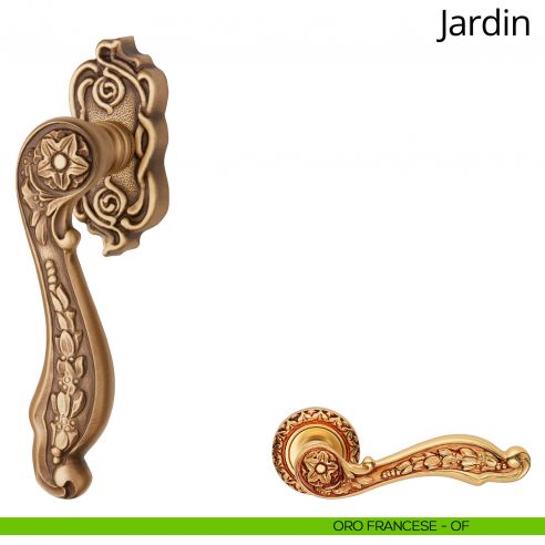 Maniglia per finestra martellina DK Jardin Linea Calì oro francese