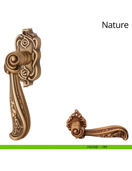 Maniglia per finestra martellina DK Nature Linea Calì patinè