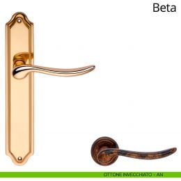 Maniglia con placca per porta Beta Linea Calì 2