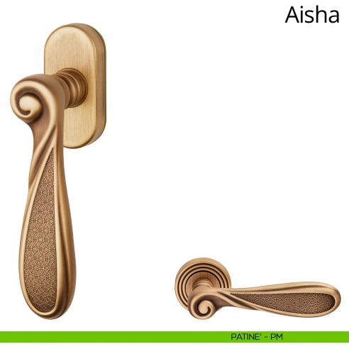 Maniglia per finestra martellina DK Aisha Linea Calì patinè