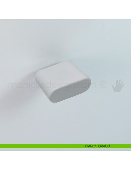 Pomello per mobile Estamp 8172 bianco opaco