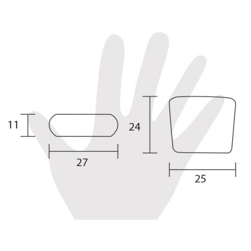 Pomello per mobile Estamp 8172 disegno
