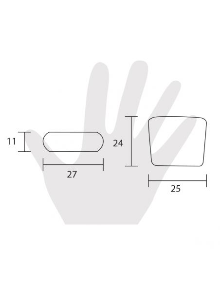 Pomello per mobile Estamp 8172 disegno