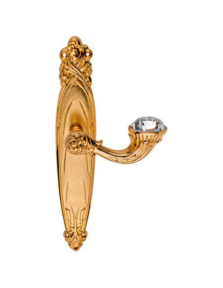 Maniglia Swarovski con placca 1165 per porta Brilliant Diamond Linea Calì