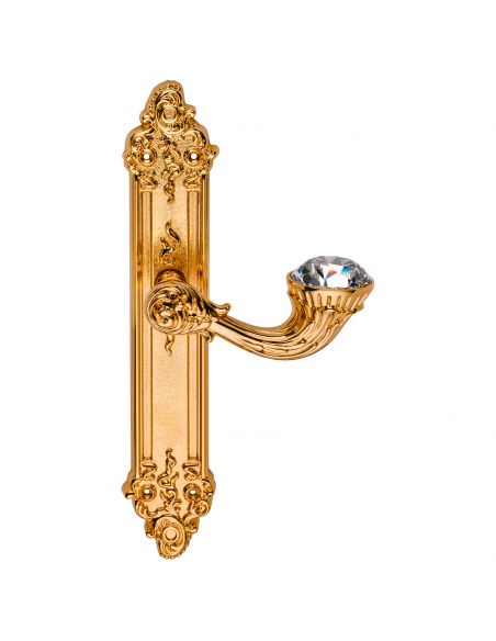 Maniglia Swarovski con placca 1308 per porta Brilliant Diamond Linea Calì