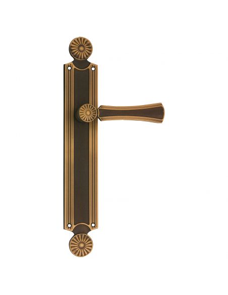 Maniglia con placca per porta Daisy Linea Calì