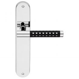 Maniglia con placca per porta Cavity Linea Calì