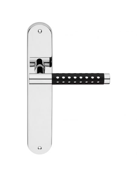 Maniglia con placca per porta Cavity Linea Calì