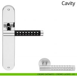 Maniglia con placca per porta Cavity Linea Calì 2