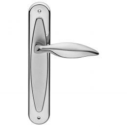 Maniglia con placca per porta Delfino Linea Calì