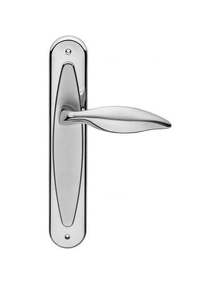 Maniglia con placca per porta Delfino Linea Calì