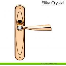 Maniglia Swarovski con placca per porta Elika Crystal Linea Calì 2