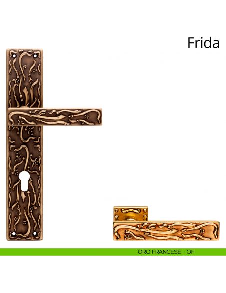 Maniglia con placca per porta Frida Linea Calì