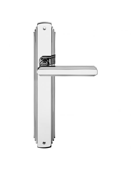 Maniglia con placca per porta Glamor Linea Calì