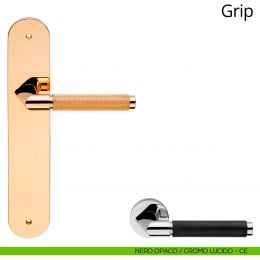 Maniglia con placca per porta Grip Linea Calì 2