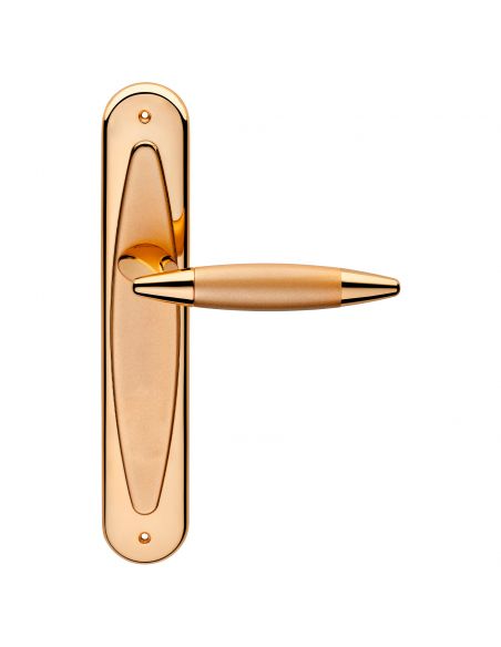 Maniglia con placca per porta Havana Linea Calì