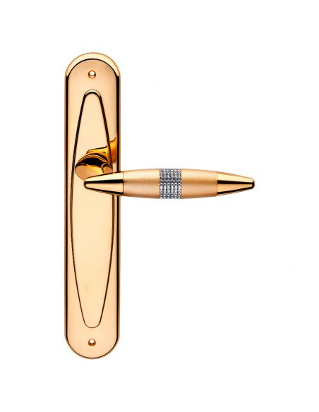 Maniglia Swarovski con placca per porta Havana Mesh Linea Calì