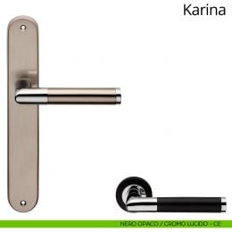 Maniglia con placca per porta Karina Linea Calì 2