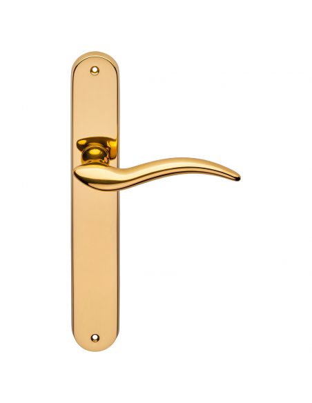 Maniglia con placca per porta Libera Linea Calì