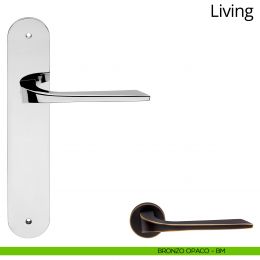 Maniglia con placca per porta Living Linea Calì 2