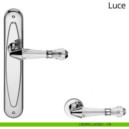 Maniglia con placca per porta Luce Linea Calì 2