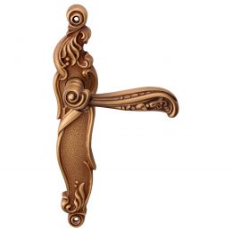 Maniglia con placca per porta Nature Linea Calì