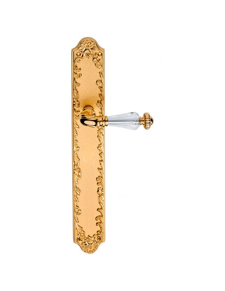Maniglia Swarovski con placca big per porta Ninfa Crystal Linea Calì
