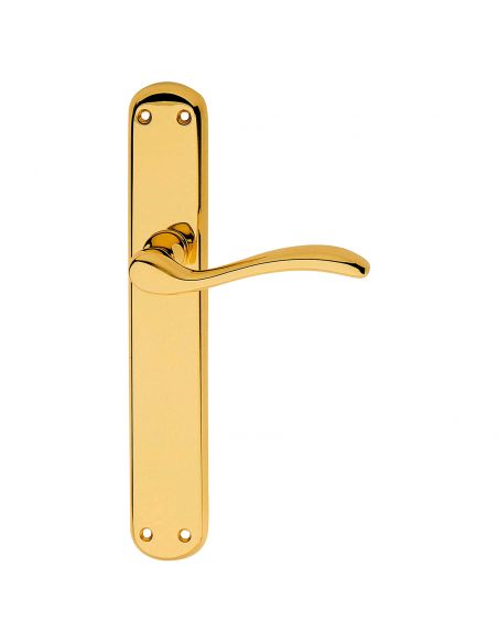 Maniglia con placca per porta Onda Linea Calì