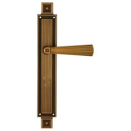 Maniglia con placca per porta Opera Linea Calì