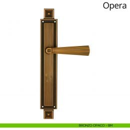 Maniglia con placca per porta Opera Linea Calì 2