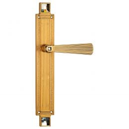 Maniglia Swarovski con placca per porta Opera Crystal Linea Calì