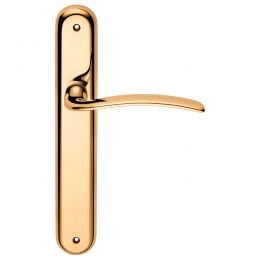 Maniglia con placca per porta Piuma Linea Calì