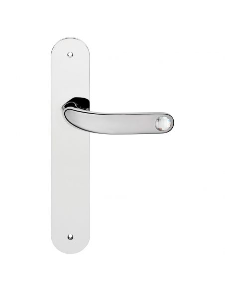 Maniglia Swarovski con placca per porta Point Crystal Linea Calì